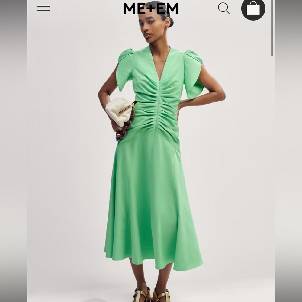 ME+EM ruched detail dress